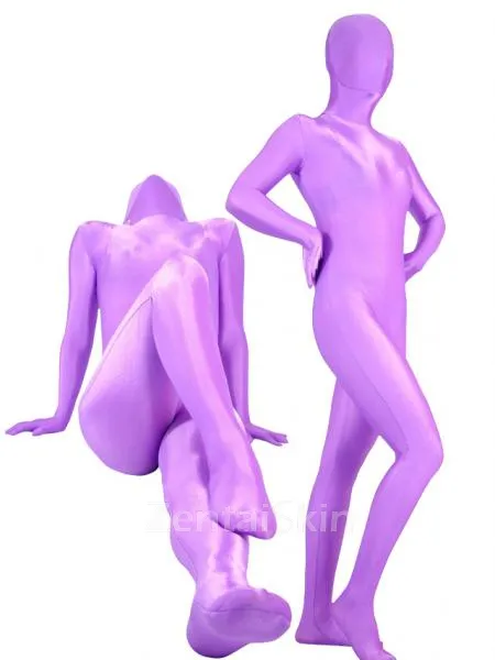 Violet Lycra Zentai Suit Unisex Zentai Unitard Second Skin Suit