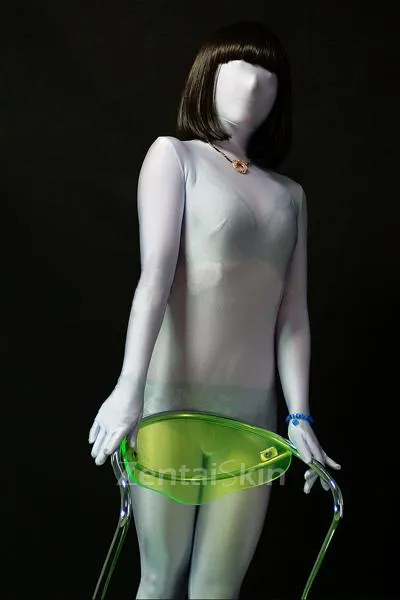 Perfect Superior Perfect Unicolor Fullbody White Lycra Spandex Morph Zentai Unisex Zentai Unitard Second Skin Suit