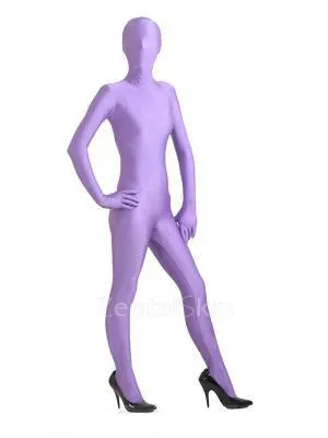 Lavender Lycra Spandex Morph Unitard Second Skin Zentai