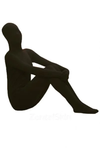 Cheap Popular Classic Black Lycra Spandex Morph Zentai Unisex Zentai Unitard Second Skin Suit