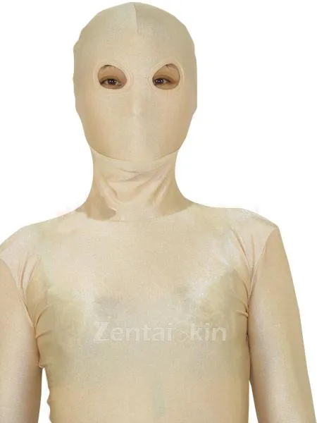 Half Transparent Lycra Spandex Unitard Second Skin Zentai Flesh Unisex Zentai