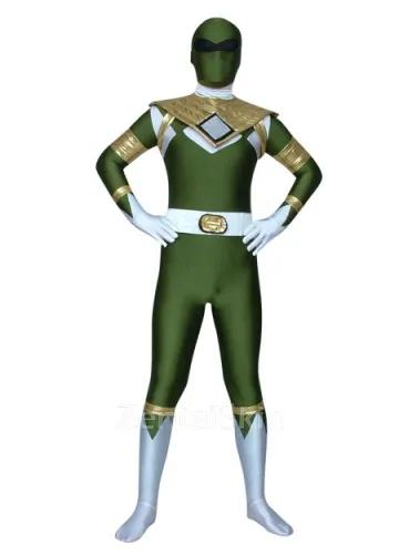 Green Lycra Spandex Skinsuit Superhero Zentai Second Skin Suit