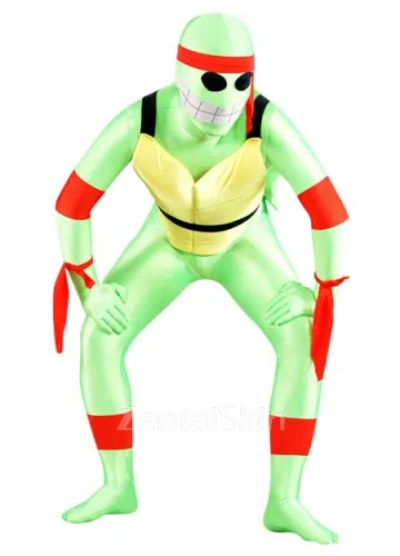 Teenage Mutant Ninja Turtles Lycra Spanex Super Hero Superhero Zentai Catsuit Zentai Skinsuit Second Skin Clothing