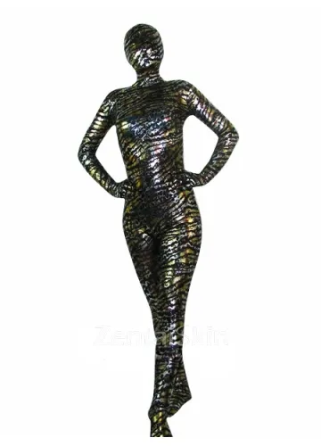 Perfect Tiger Pattern Lycra Spandex Unitard Second Skin Zentai Unisex Zentai Suit Holiday Costume