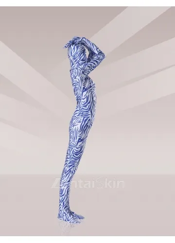 Unitard Second Skin Blue Lycra Zentai Suit Unisex Zentai Suit Holiday Costume