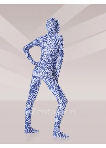 Unitard Second Skin Blue Lycra Zentai Suit Unisex Zentai Suit Holiday Costume
