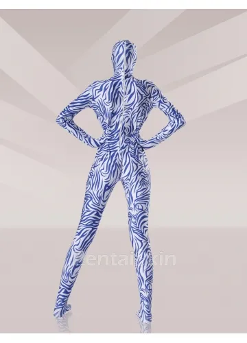Unitard Second Skin Blue Lycra Zentai Suit Unisex Zentai Suit Holiday Costume