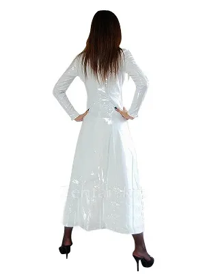 Second Skin Classic White Clothing PVC Cape