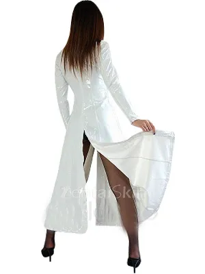 Second Skin Classic White Clothing PVC Cape