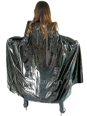 Second Skin Cool Black Clothing PVC Cape