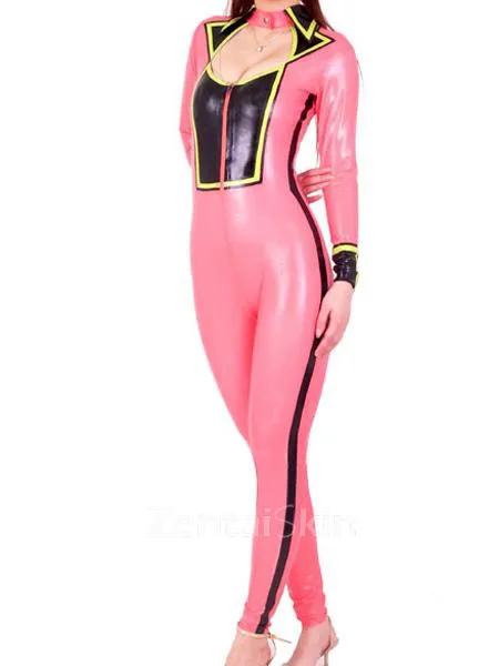 Second Skin Latex Bodysuit with Chest Open