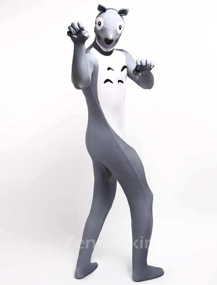 Monster Cartoon Full Body Second Skin Costume Halloween Spandex Skinsuit Holiday Unisex Cosplay Zentai Suit