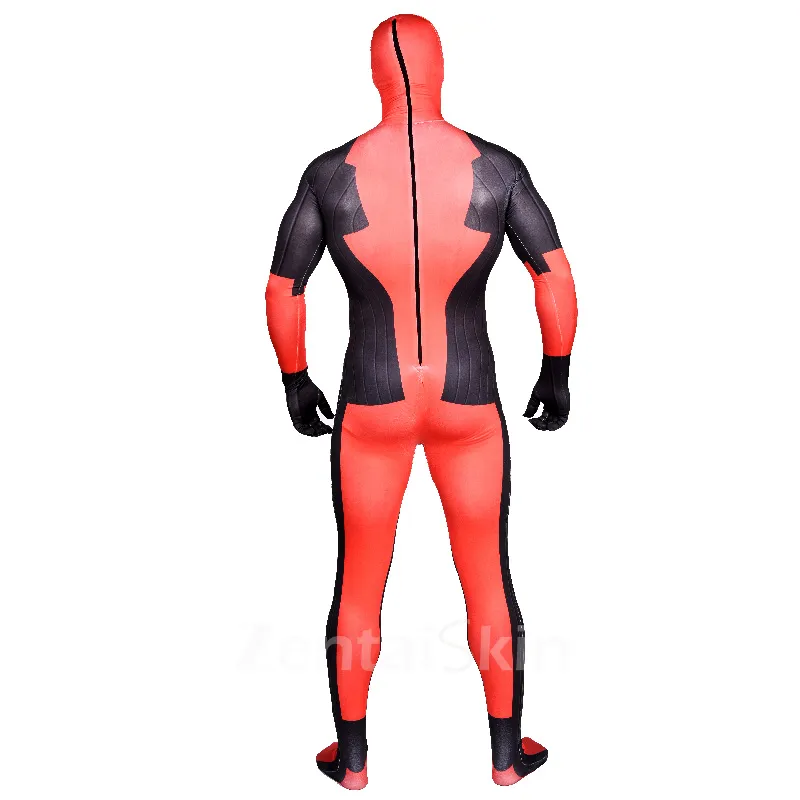 Deadpool Full Body Unitard Second Skin Costume Halloween Spandex Holiday Unisex Cosplay Zentai Suit
