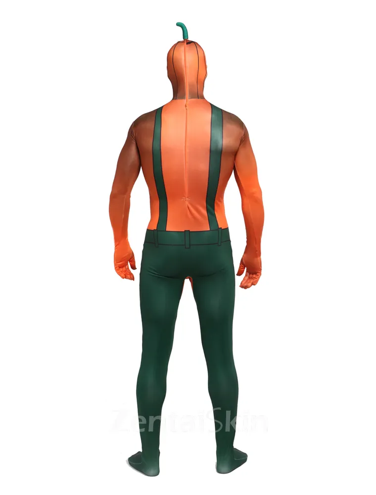 Halloween Ghost Festival Party Packs Pumpkin Spandex Skinsuit Elastic Tights Fullbody Second-skin Zentai Suit
