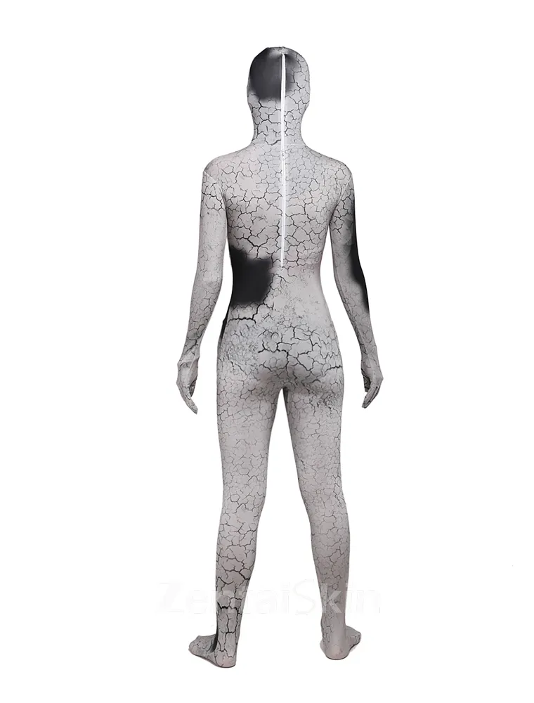 Scary Catoon Full Body Second Skin Costume Halloween Spandex Skinsuit Holiday Unisex Cosplay Zentai Suit