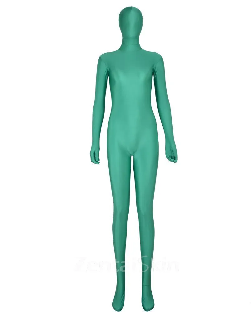 Second Skin Clothing Green Full Body Tights Spandex One-piece Catsuits Zentai Unitard