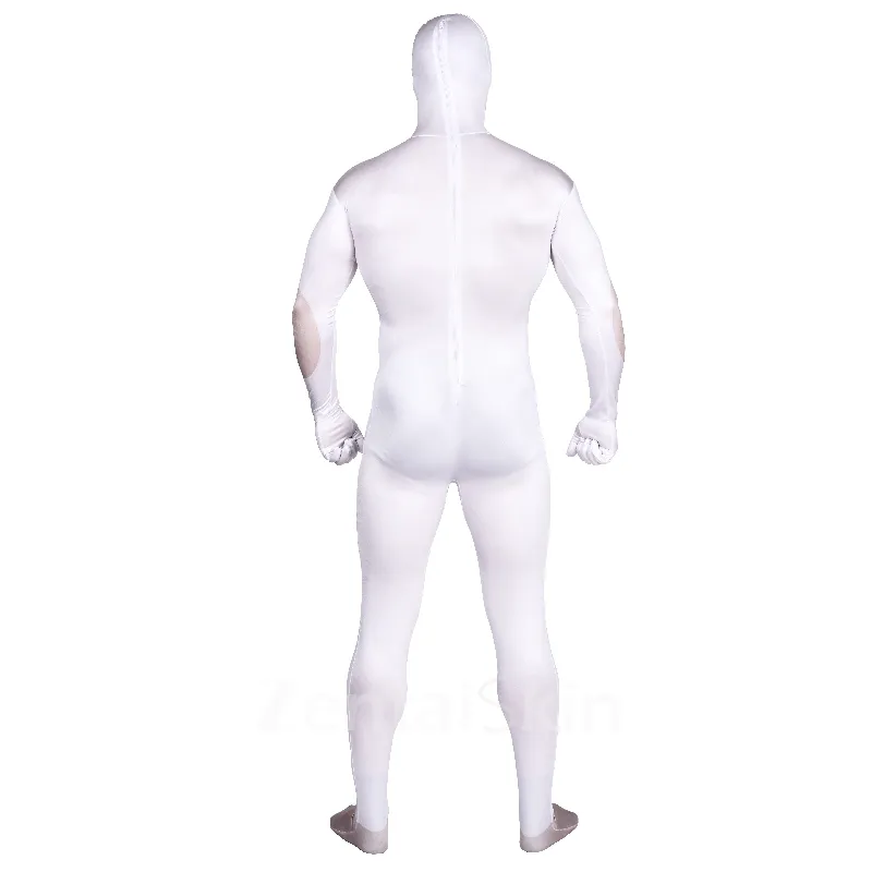 Big Hero 6 Baymax Super Marines Full Body Second-skin Bodysuit Big White Catsuits Zentai Unitard
