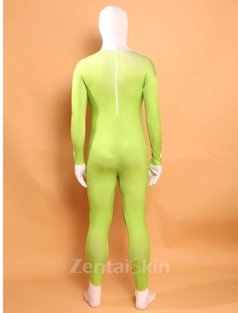 Asakusa Green Pattern Suit Bodysuit Fullbody Zentai Catsuit Zentai Skinsuit Second Skin Clothing