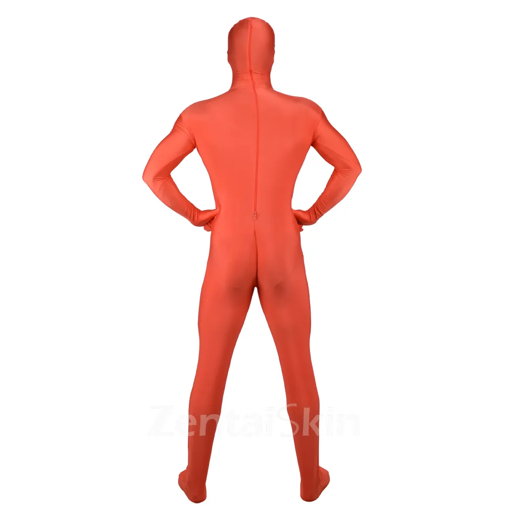 Light Red Bright Red Second Skin Clothing Full Body Tights Spandex One-piece Catsuits Zentai Unitard