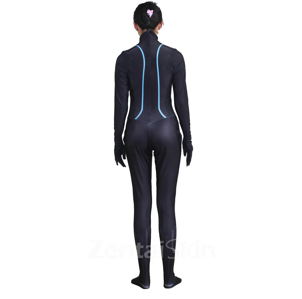 3D Printed Black Widow Costume One-piece Second Skin Full Body Zentai Catsuit Skinsuit Leotard Costume No Hood