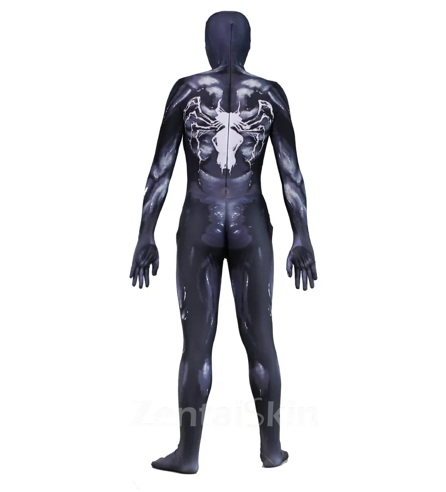 New Venom Symbiote Spider Cosplay Costume Zentai Catsuit Skinsuit Second-skin Clothing