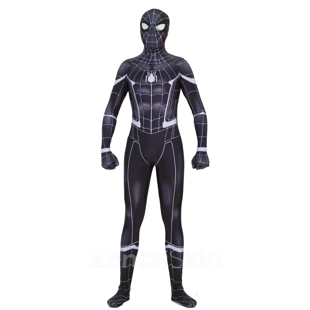 Hero Returns Black Spiderman Cosplay 3D Printed Spider Zentai Catsuit Skinsuit Second-skin Clothing