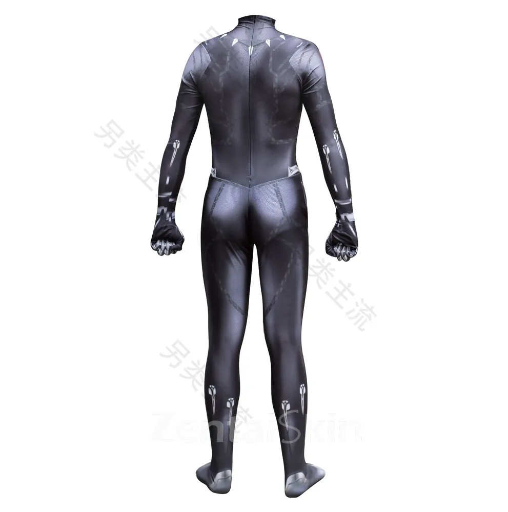 3D Printing Comics Wei Movie New Black Panther Cosplay Second Skin Full Body Cosplay Zentai Catsuit Skinsuit
