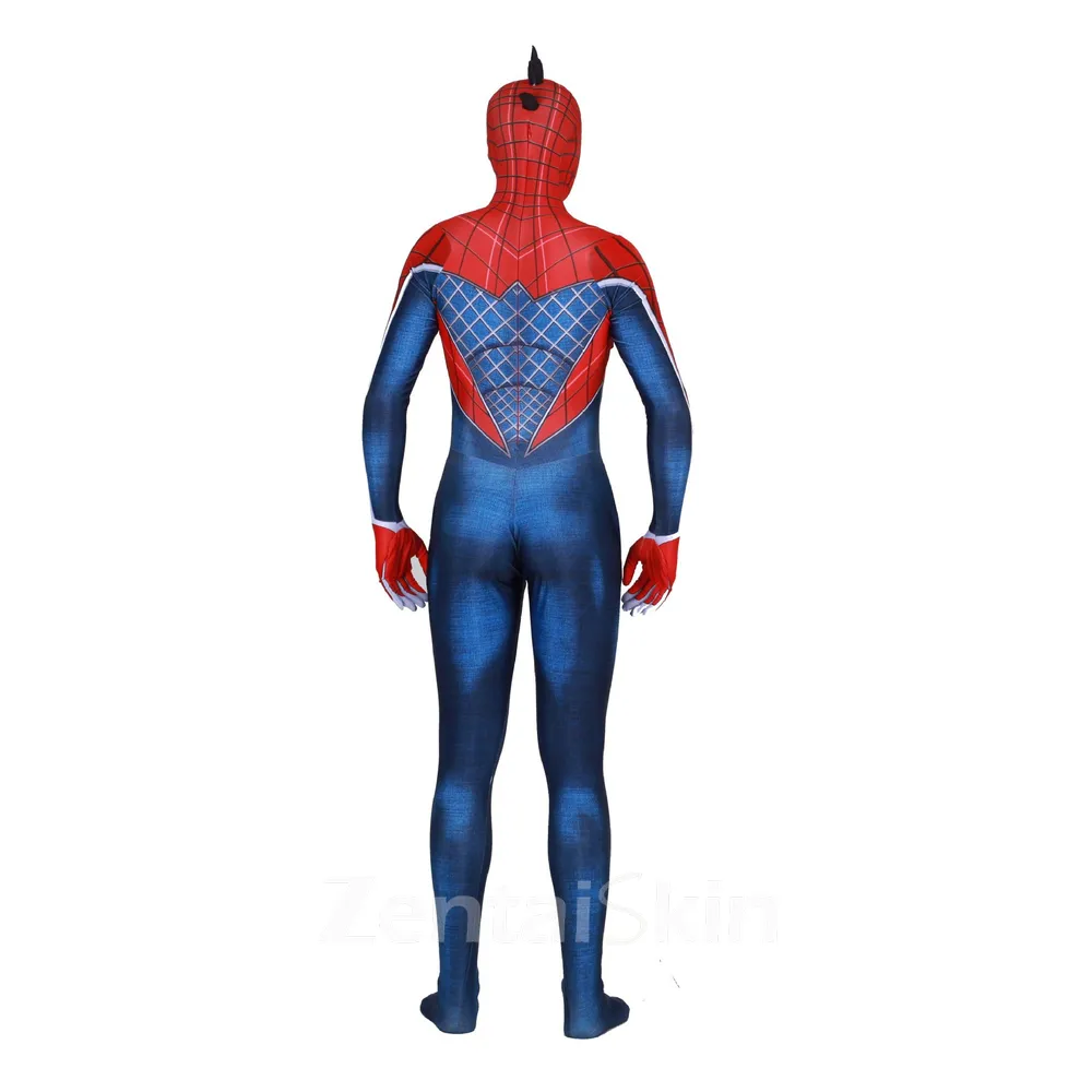 Halloween 3D Print Punk Spiderman Cosplay One-piece Second Skin Full Body Spiderman Zentai Catsuit Skinsuit