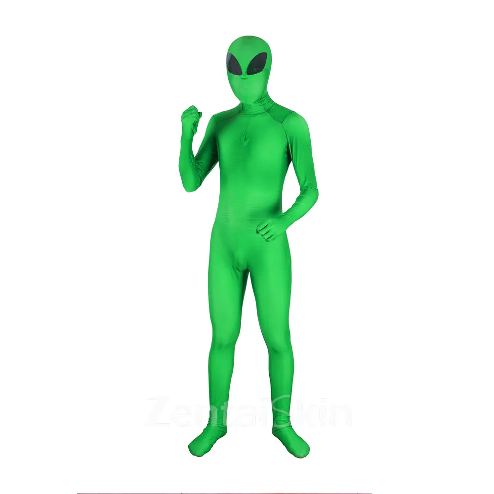 Lycra Spandex Zentai Catsuit Skinsuit 3D Printed Second Skin Full Body Blindfold Alien Tights Zentai Catsuit Skinsuit Customize for Adult and Kids