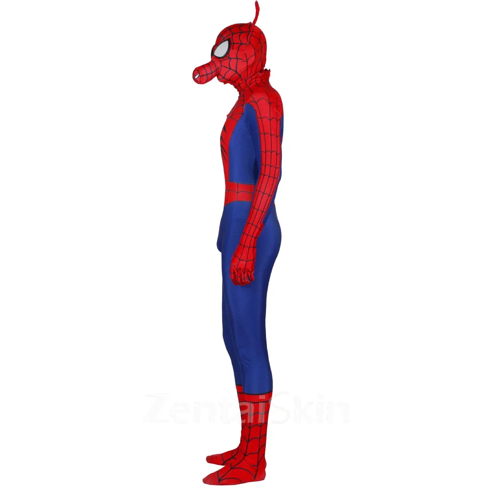 Customized 3D Print Revision Pig Spiderman Lycra Second Skin Fullbody Zentai Catsuit Skinsuit