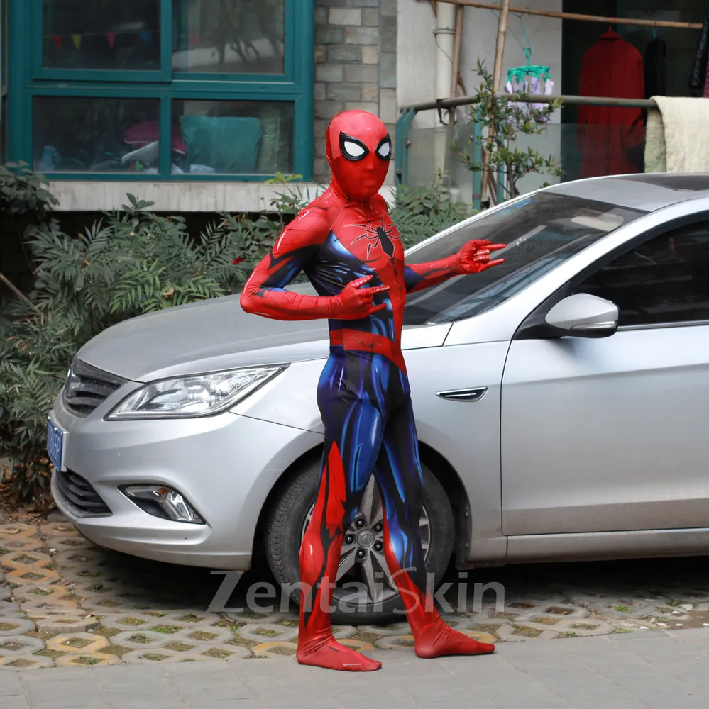 3D Printed PS5 New Version of Muscle Spiderman Halloween Zentai Catsuit Skinsuit Second-skin Clothing