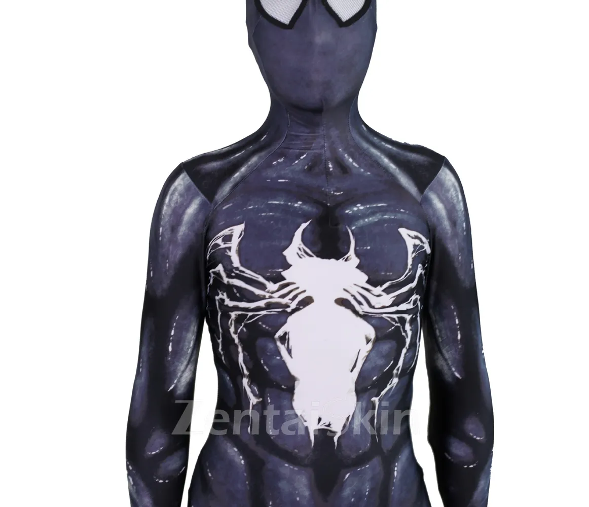 New Venom Symbiote Spider Cosplay Costume Zentai Catsuit Skinsuit Second-skin Clothing