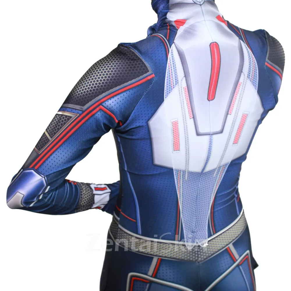 Ant-man 2 Lady Movie Wasp Tight Cosplay Zentai Catsuit Skinsuit Second-skin Clothing