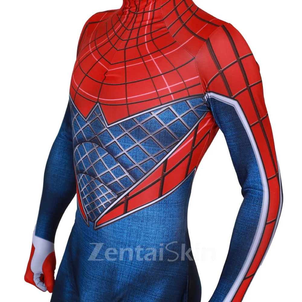 Halloween 3D Print Punk Spiderman Cosplay One-piece Second Skin Full Body Spiderman Zentai Catsuit Skinsuit
