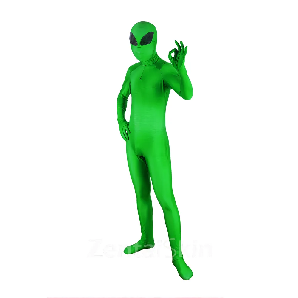 Lycra Spandex Zentai Catsuit Skinsuit 3D Printed Second Skin Full Body Blindfold Alien Tights Zentai Catsuit Skinsuit Customize for Adult and Kids