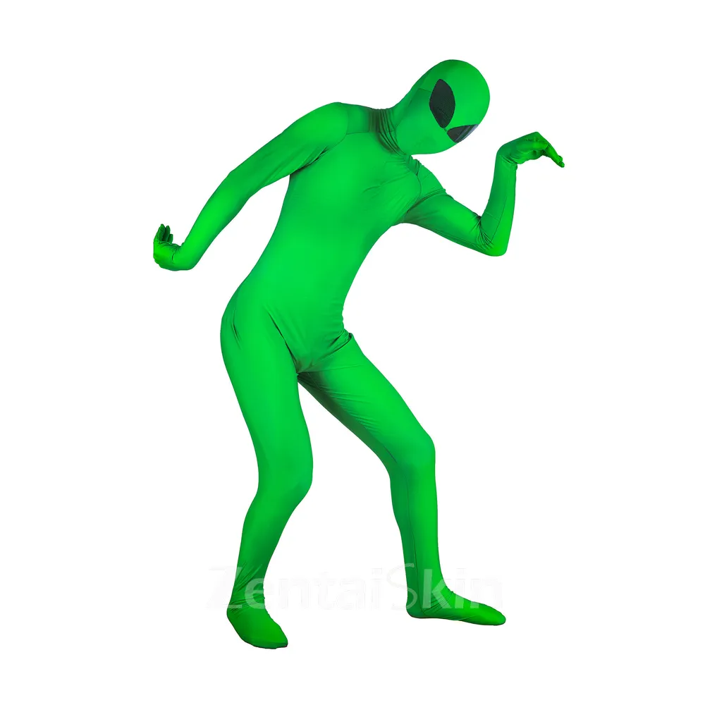 Lycra Spandex Zentai Catsuit Skinsuit 3D Printed Second Skin Full Body Blindfold Alien Tights Zentai Catsuit Skinsuit Customize for Adult and Kids