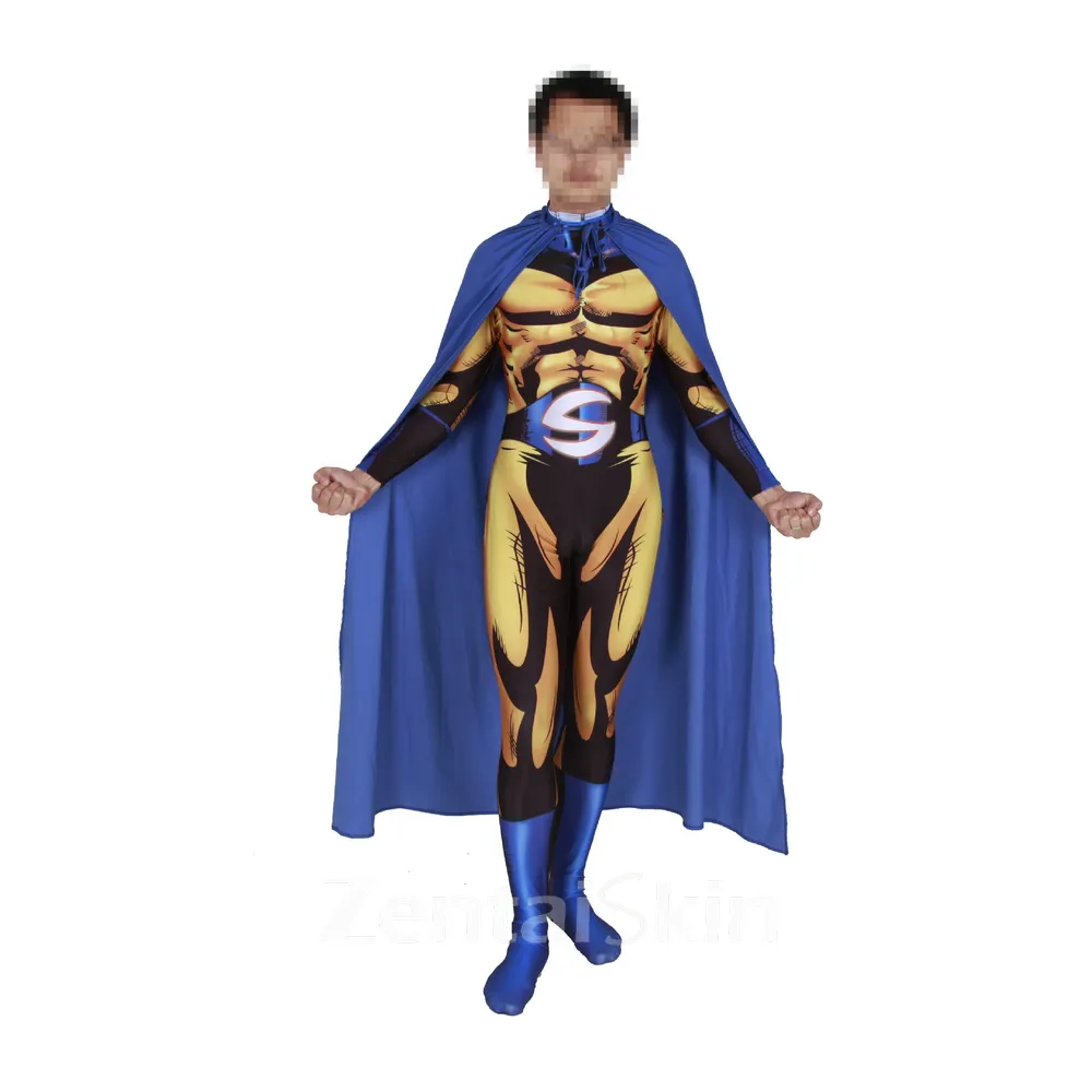 Cosplay Comic Sentinel Tights Halloween Zentai Catsuit Skinsuit Second-skin Clothing