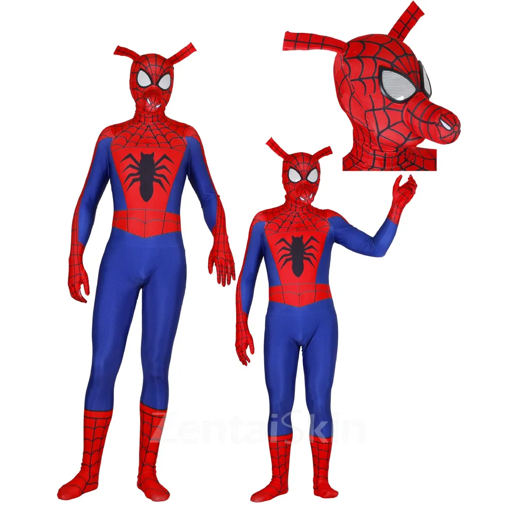 Customized 3D Print Revision Pig Spiderman Lycra Second Skin Fullbody Zentai Catsuit Skinsuit