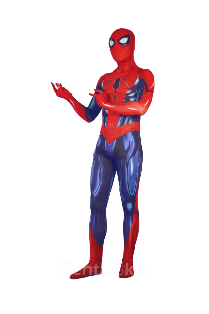 3D Printed PS5 New Version of Muscle Spiderman Halloween Zentai Catsuit Skinsuit Second-skin Clothing