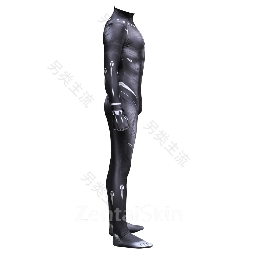 3D Printing Comics Wei Movie New Black Panther Cosplay Second Skin Full Body Cosplay Zentai Catsuit Skinsuit