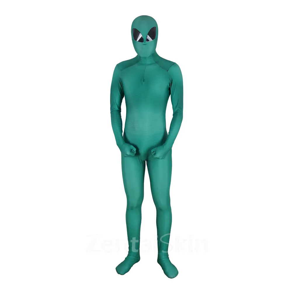 Lycra Spandex Zentai Catsuit Skinsuit 3D Printed Second Skin Full Body Blindfold Alien Tights Zentai Catsuit Skinsuit Customize for Adult and Kids