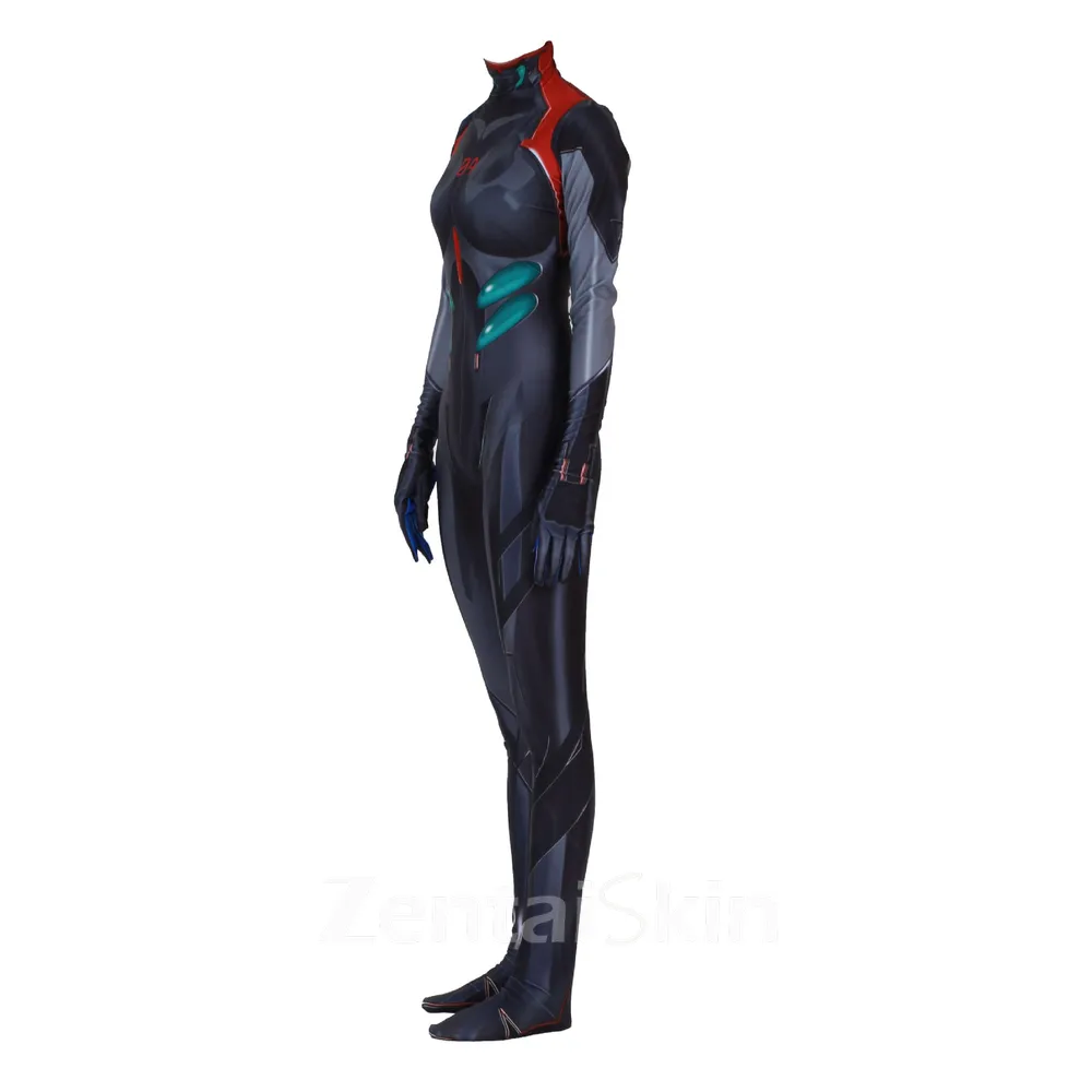 3D Printed Anime Evangelion Eva Rei 3.0 Zentai Catsuit Skinsuit Second-skin Clothing