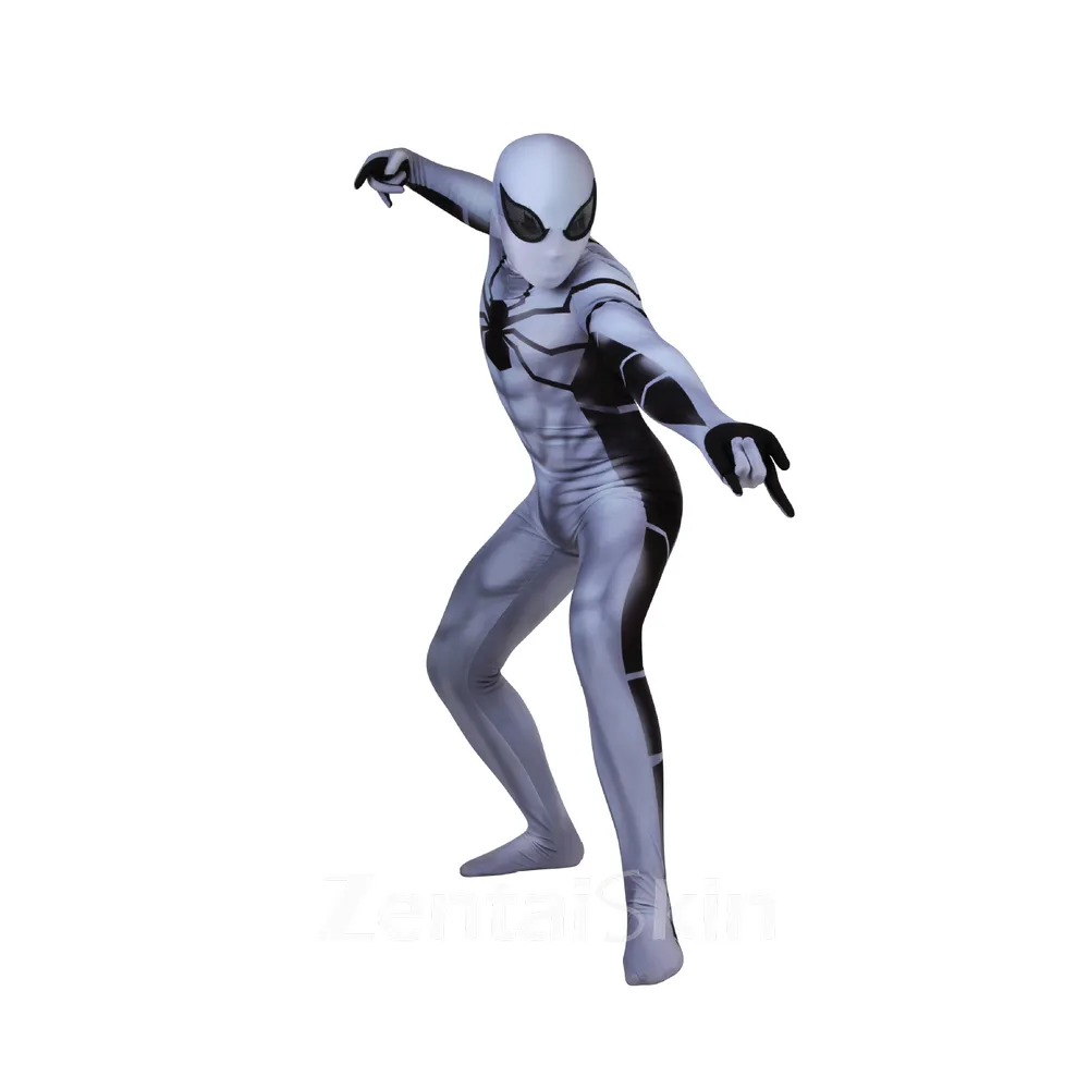 3D Printed Future Foundation Spider Cosplay Second Skin Full Body Black Spider Zentai Catsuit Skinsuit