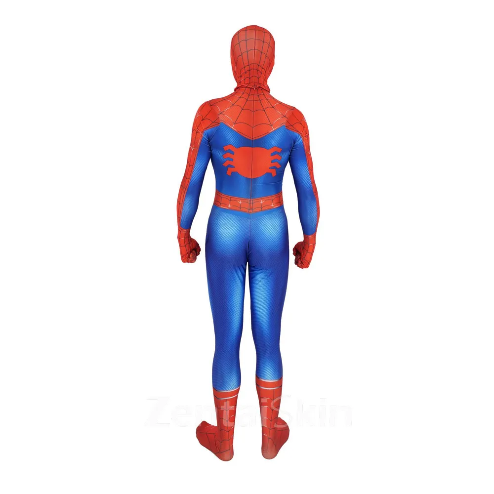 3D Printed Little Blue Spider Spider-verse Spiderman Zentai Catsuit Skinsuit Second-skin Clothing
