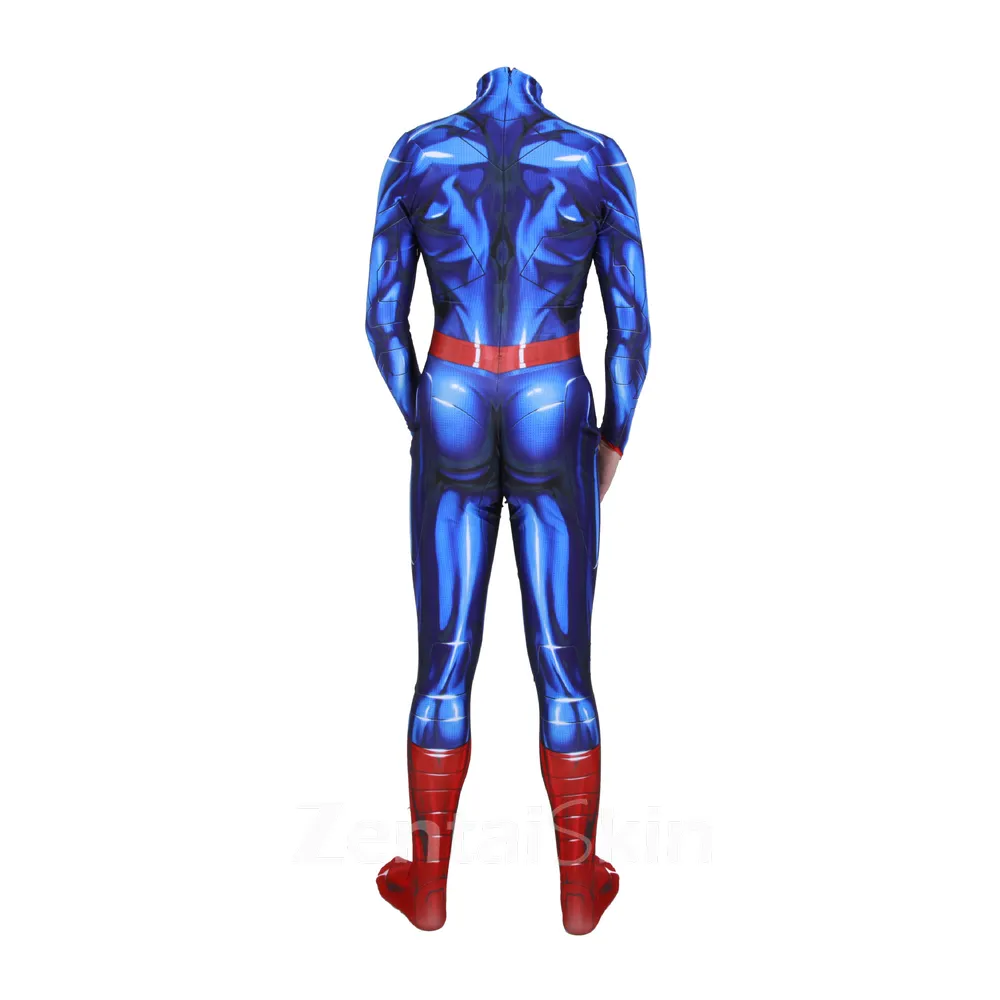 Superman Costume Comics Movie Hero Leotard Cosplay Second Skin Full Body Anime Zentai Catsuit Skinsuit
