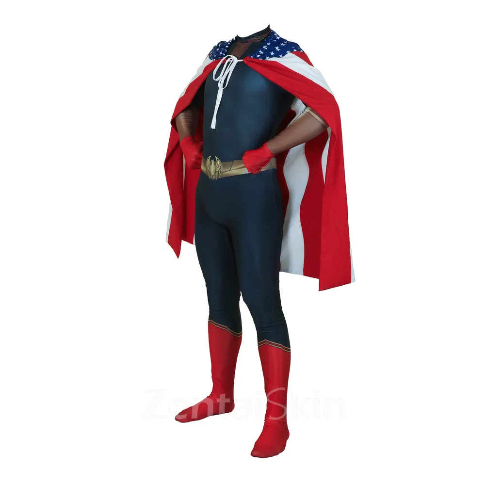 3D Printing Comics Black Robe Picket Hero Motherland Spandex Cosplay Zentai Catsuit Skinsuit Second-skin Clothing