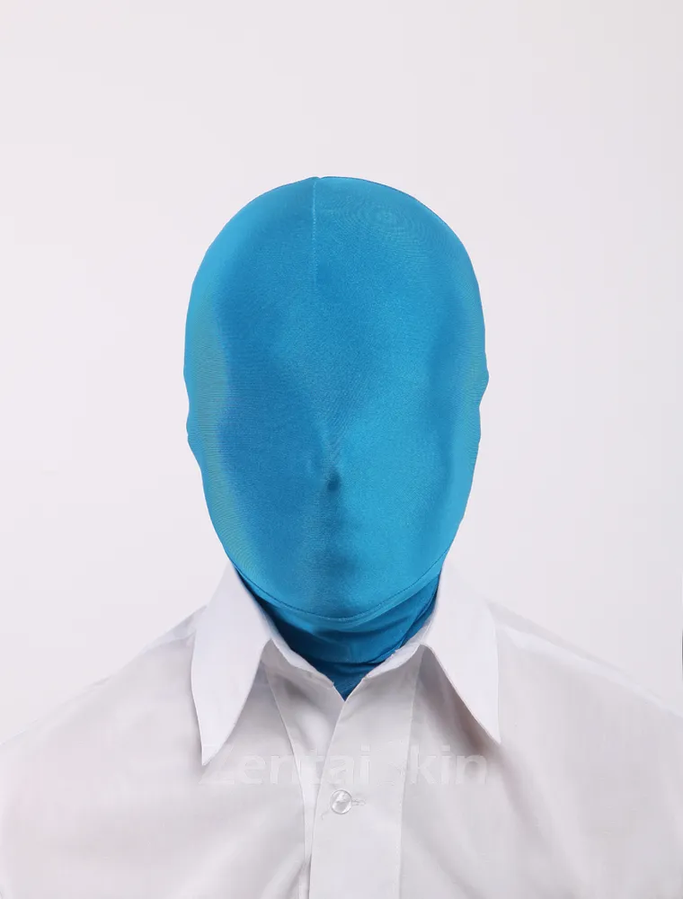 Second Skin Unicolor Unisex Lycra Spandex Hoods Blue Hoods