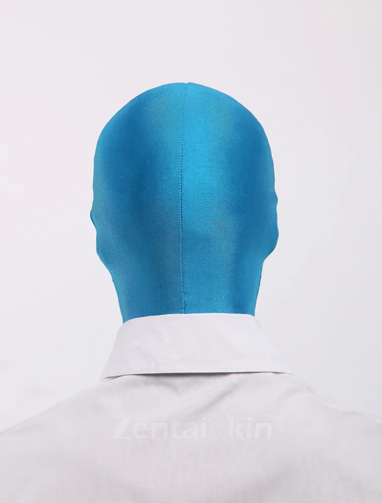 Second Skin Unicolor Unisex Lycra Spandex Hoods Blue Hoods