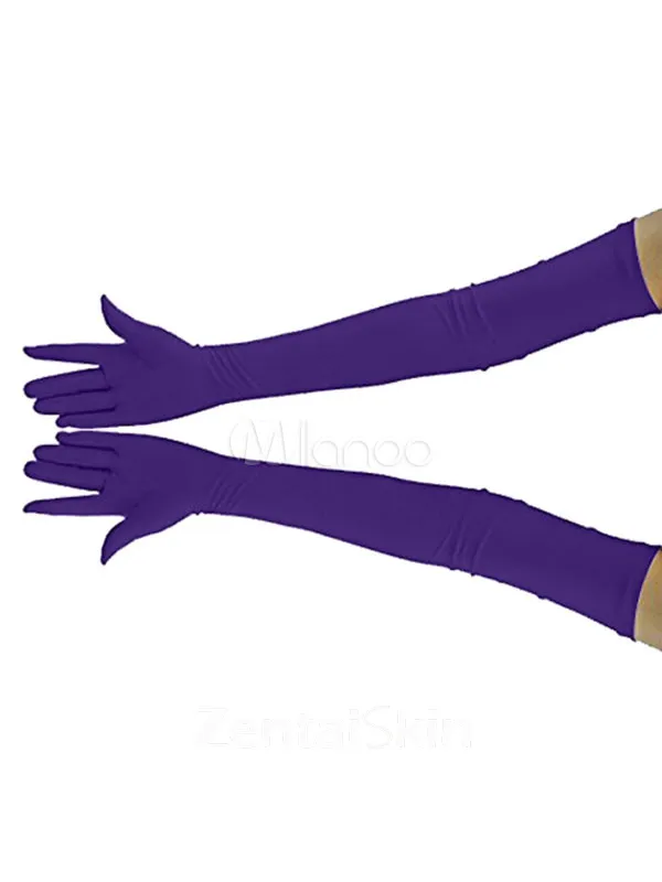 Second Skin Stretchy Lycra Gloves Over Elbow Gloves