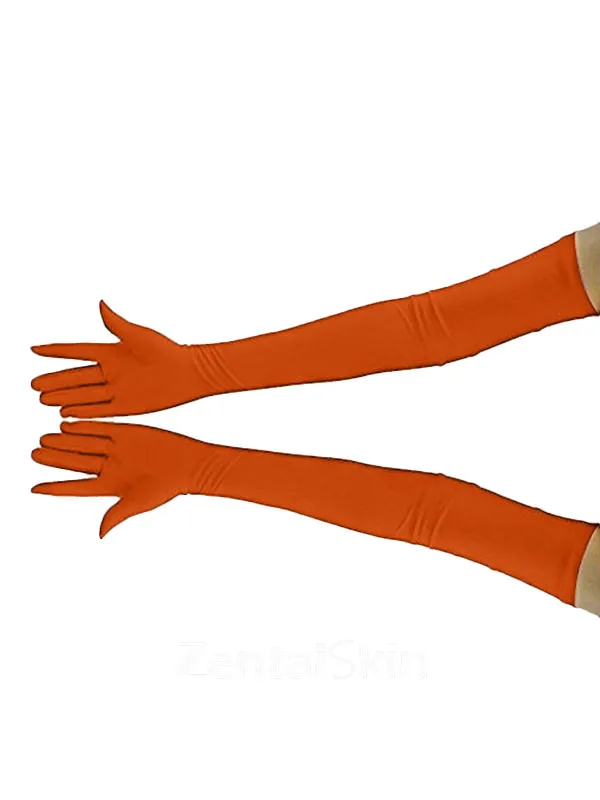 Second Skin Stretchy Lycra Gloves Over Elbow Gloves